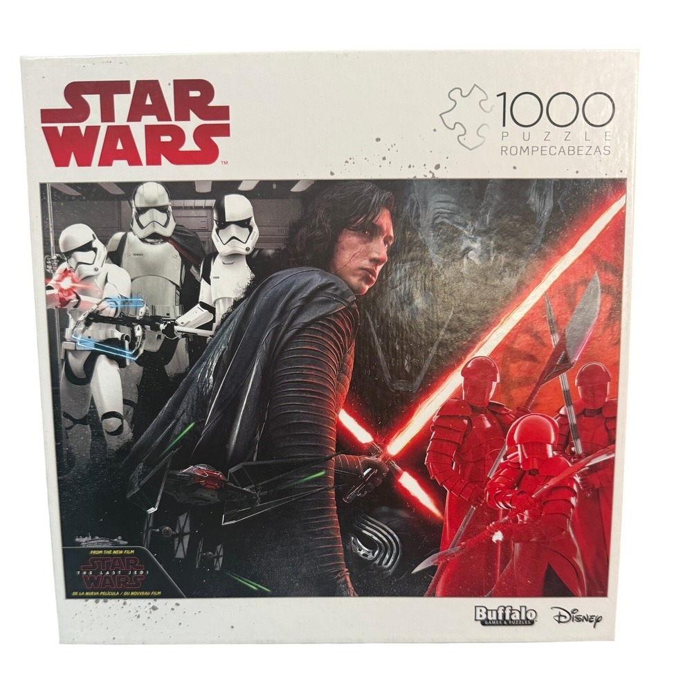 Star Wars Kylo Ren 1000 Piece Puzzle Buffalo Games Disney Complete Stormtroopers